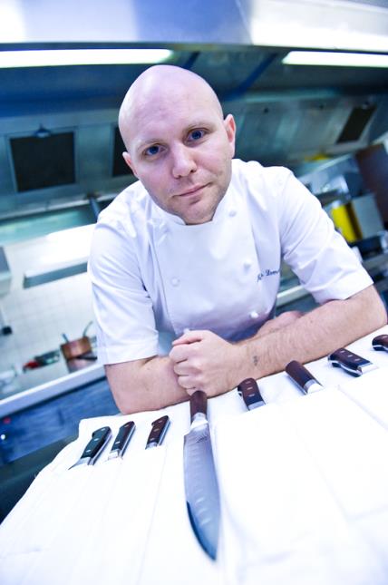 Julien Lemarie vient de poser ses couteaux dans les cuisines de Lecoq-Gadby à Rennes