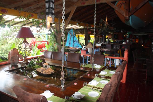 Le Poisson Rouge, le restaurant de l'Ecolodge.