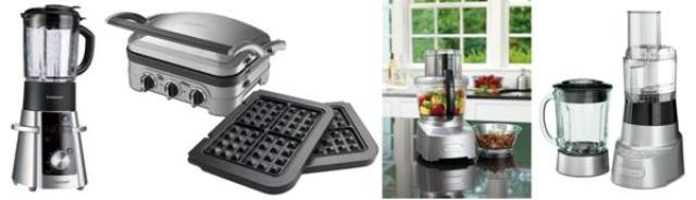 le Blender chauffant, le Griddler, le Robot multifonctions, le Duo blender de Cuisinart.