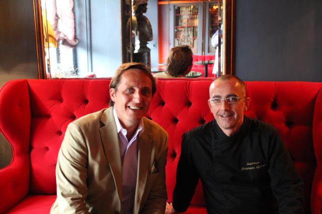 Jérôme Schabanel propriétaire des lieux et Christophe Guibert le chef.