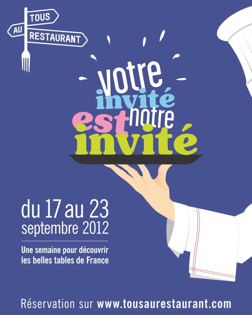 Il est encore temps de s'inscrire pour participer à l'opération Tous au Restaurant. Il suffit d'aller sur le site: www.tousaurestaurant.com