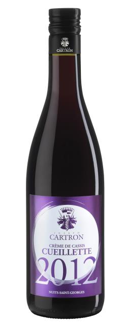 Crème de Cassis Cueillette 2012 au prix de 11.50 € (70 cl).