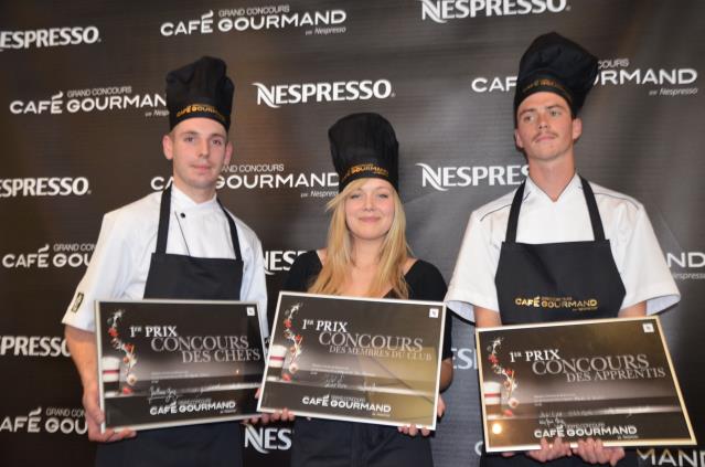Les vainqueur de g à d : Guillaume Götschi, Léa Marchal et Martin Le Boulc'h.