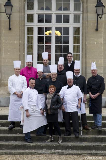 Le groupe des chefs isariens 'Rousseau'.