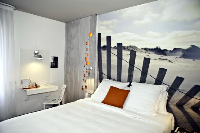 Inspirée de l'océan Atlantique à deux pas, la rénovation des chambres est signée  Laurent Bouguin, Cabinet Visual Concept