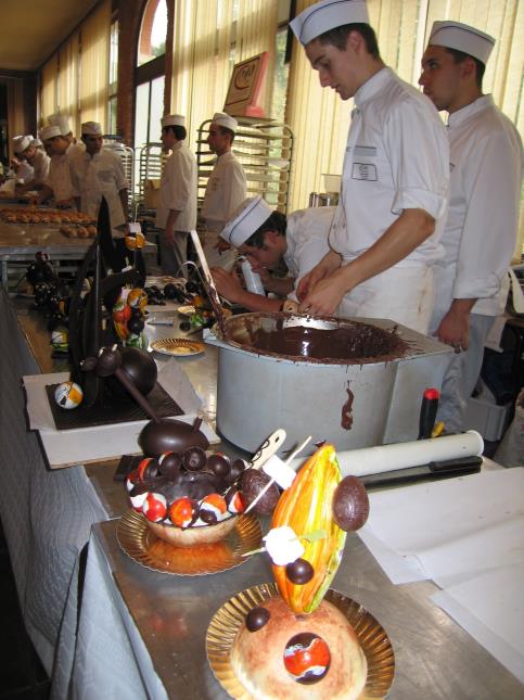 Les chocolatiers du CFA de Muret, de véritables artistes.