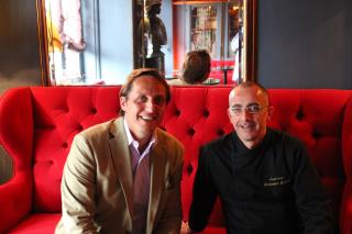 Jérôme Schabanel propriétaire des lieux et Christophe Guibert le chef.
