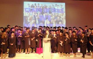 Les 61 61 étudiants en MBA in Hospitality Management (IMHI) de la grande école de commerce ESSEC,...