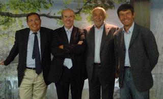 Jp Serra (Var), Alain Gumié (CRT Riviéra), Michel Tuillet -Vaucluse) et Pierre Meffre (président...