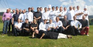 Ambiance décontractée pour les chefs participants au Trophée Clarke