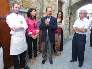 Cérémonie Maître Restaurateur au Rustic le 11 mai dernier en présence de (de gauche à droite),...