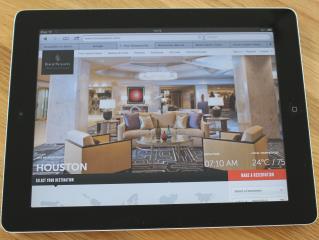 La site Four Seasons Hotels & Resorts sur iPad