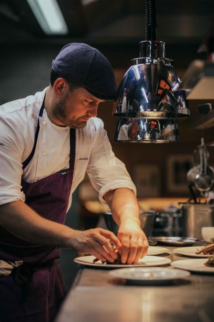 Romain Brillat, chef du Crocodile depuis sa réouverture en janvier 2020.