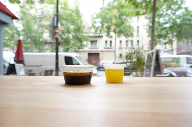 Vinaigrette préparée maison, deux choix de taille possible, et deux goûts différents.