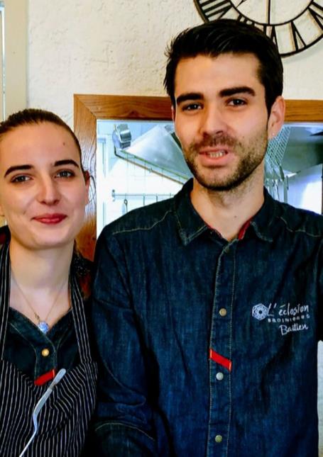 Mathilde Alonzo et Bastien Bouget-Lavigne attendent avec impatience de pouvoir servir de nouveau leurs clients dans l'une de leurs deux salles de restaurant ou en terrasse midi et soir.