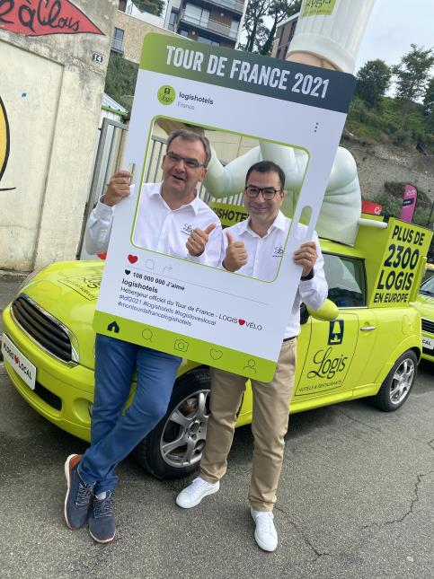 Fabrice Galland (à gauche), et Karim Soleilhavoup, directeur général du groupe Logis Hôtels.