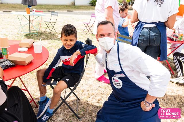 Le chef David Gallienne participait à la journée gourmande de Toques en Truck.