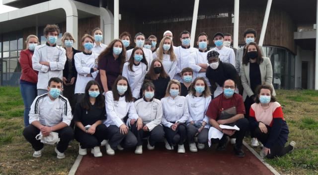 les étudiants de 1ère année BTS Management en Hôtellerie-Restauration des Ecoles CCI Dordogne