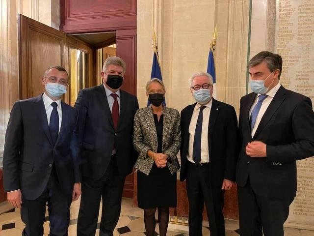 Hervé Dijols, Thierry Grégoire, Elisabeth Borne, Didier Chenet et Jean-Virgile Crance