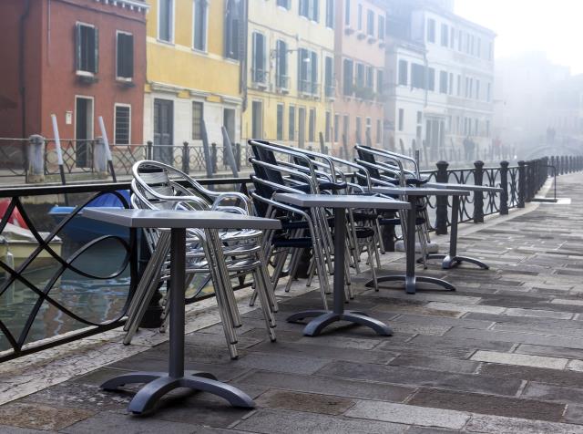 À Venise comme partout ailleurs en Italie, bars et restaurants vont rester fermer jusqu'à nouvel ordre.