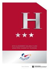panonceau, nouveau classement, hôtel 3 étoiles