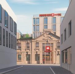 Vue d'architecte du futur hôtel Meininger Bordeaux Saint Jean