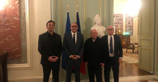 De gauche à droite : Thierry Fontaine, Laurent Nuñez, Thierry Marx et Laurent Lutse