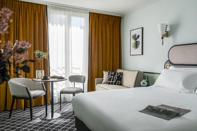 Une chambre de l’hôtel Faubourg Galant Paris, Handwritten Collection, du groupe Accor.