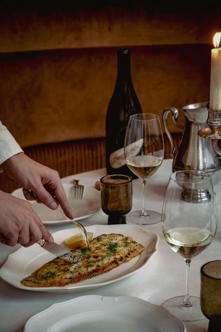 Sole meunière, l'un des plats de Temple & Chapon.