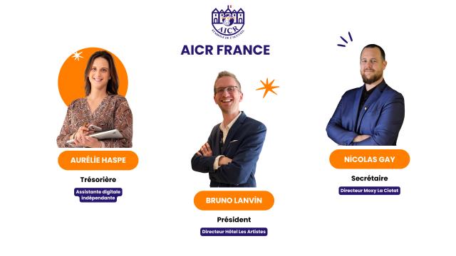 Le nouveau bureau de l'AICR France. 