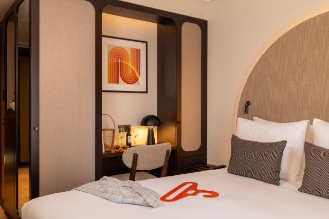 Une chambre du Belinda, à Paris. 