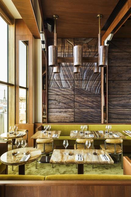 Le restaurant La Fondation, au 8e étage. 