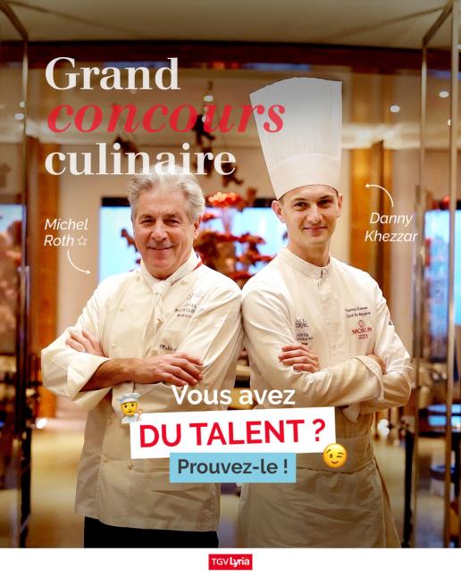 2025, année de la première édition du Grand Concours Culinaire organisé par TGV Lyria.