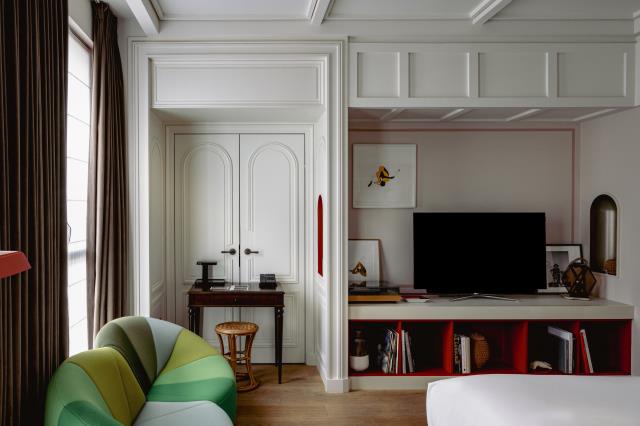 L'une des 43 chambres de l'Expérimental Marais, ouvert le 11 mars dernier. 