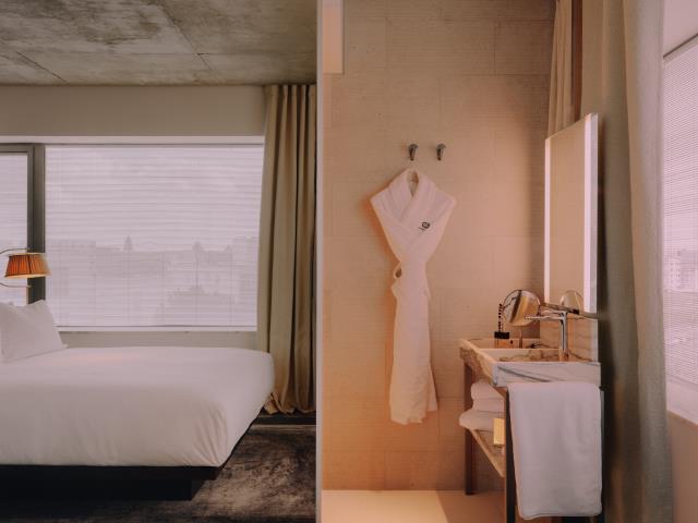Une chambre de l'hôtel Maison Heler, à Metz.