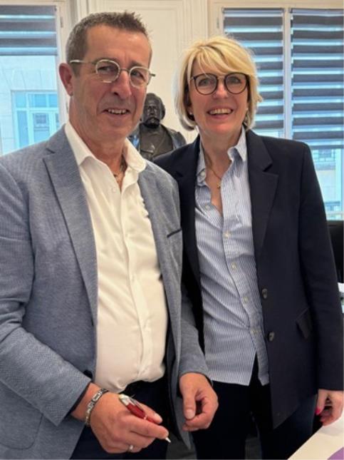 Alain Bekaert, président du Groupe Logis Hôtels et Catherine Quérard, présidente du GHR 