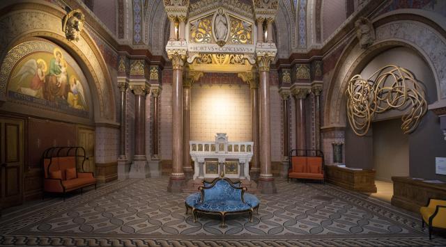 Lobby du Fourvière Hôtel, établissement 5 étoiles de 75 chambres.