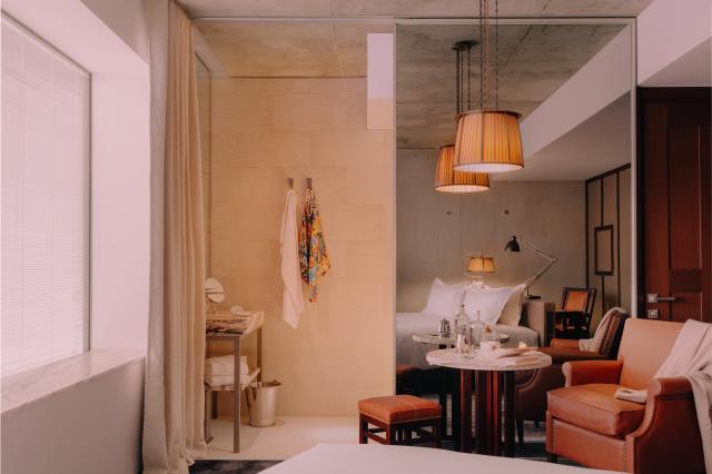 Une chambre de l'hôtel Maison Heler, à Metz.