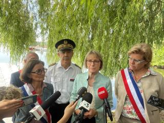 De gauche à droite : Christelle Minard député d’Eure et Loir (2e circonscription), Hervé Jonathan...