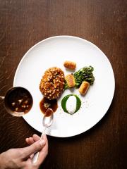 Ris de veau cresson, à l'Inattendu, par Yann Maget.