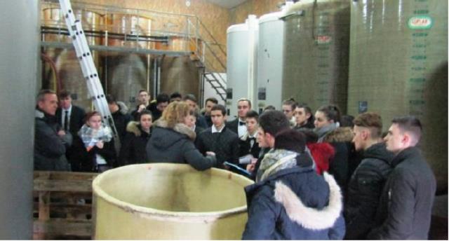les apprenti(e)s du CFA Interpro28 de Chartres visite les chais