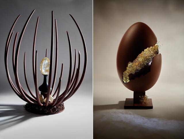 Ovoini et Éclos, de Thierry Bridron, École Valrhona et Lauriane Eynaud, École Boulle.