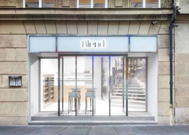 Blend Madeleine revêt les couleurs pastel d'un diner à l'américaine. Un  décor signé par l'architecte Régis Botta.
