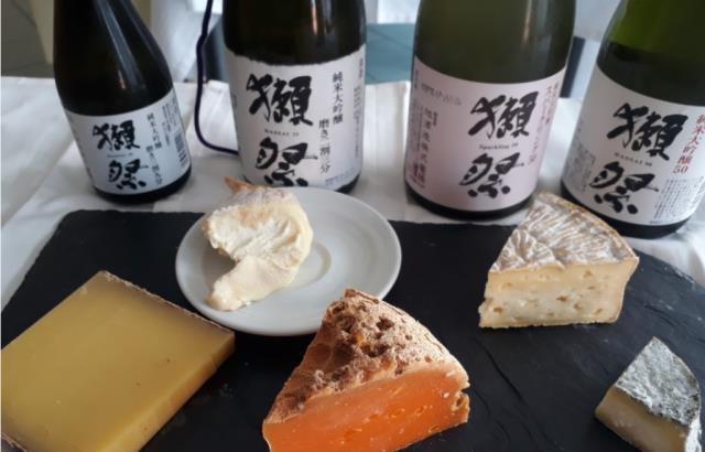 différents sakés avec des accords sakés/fromages