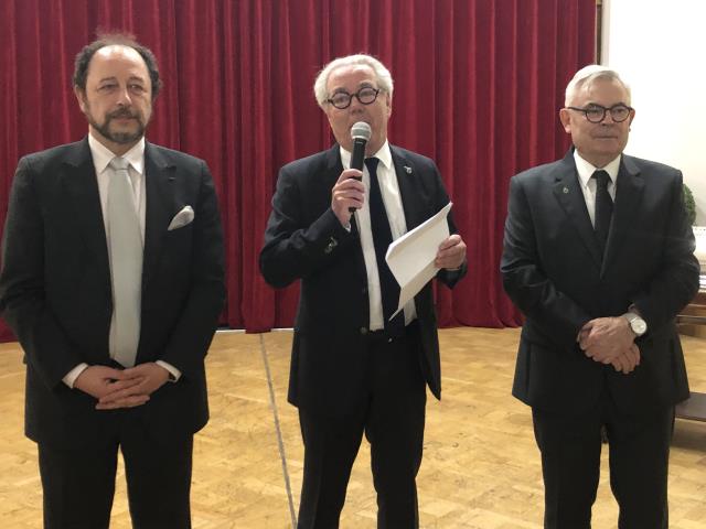Philippe François, Didier Chenet et Pierre Alexandre directeur du CFA Médéric