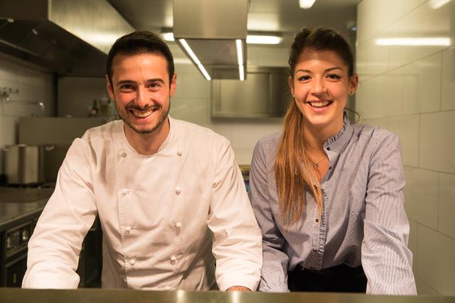 Le Rozὀ a deux têtes : le chef Diego Delbecq et la pâtissière Camille Pailleau, deux talents complémentaires.