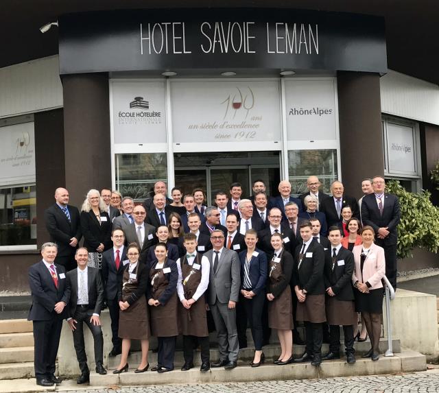 les candidats, le jury et les professeurs étaient réunis au Lycée Hôtelier Savoie Léman