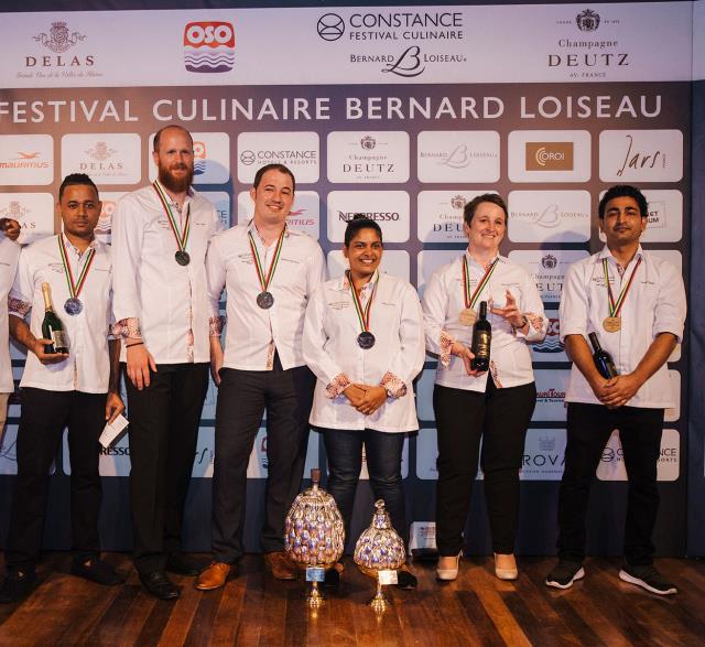 Les lauréats du concours culinaire.