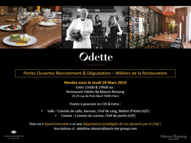 Journée portes ouvertes recrutement-métiers de la restauration et dégustation