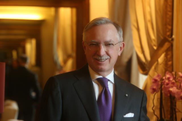 Le nouveau président de l'EHMA, Ezio A. Indiani, directeur général de l'hôtel  Principe di Savoia à Milan.